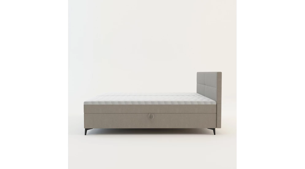 Béžová postel boxspring MARY 160x200 cm