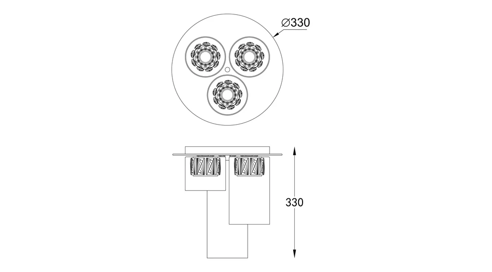 Stropní svítidlo GEM LED C0389-03F-F7AC