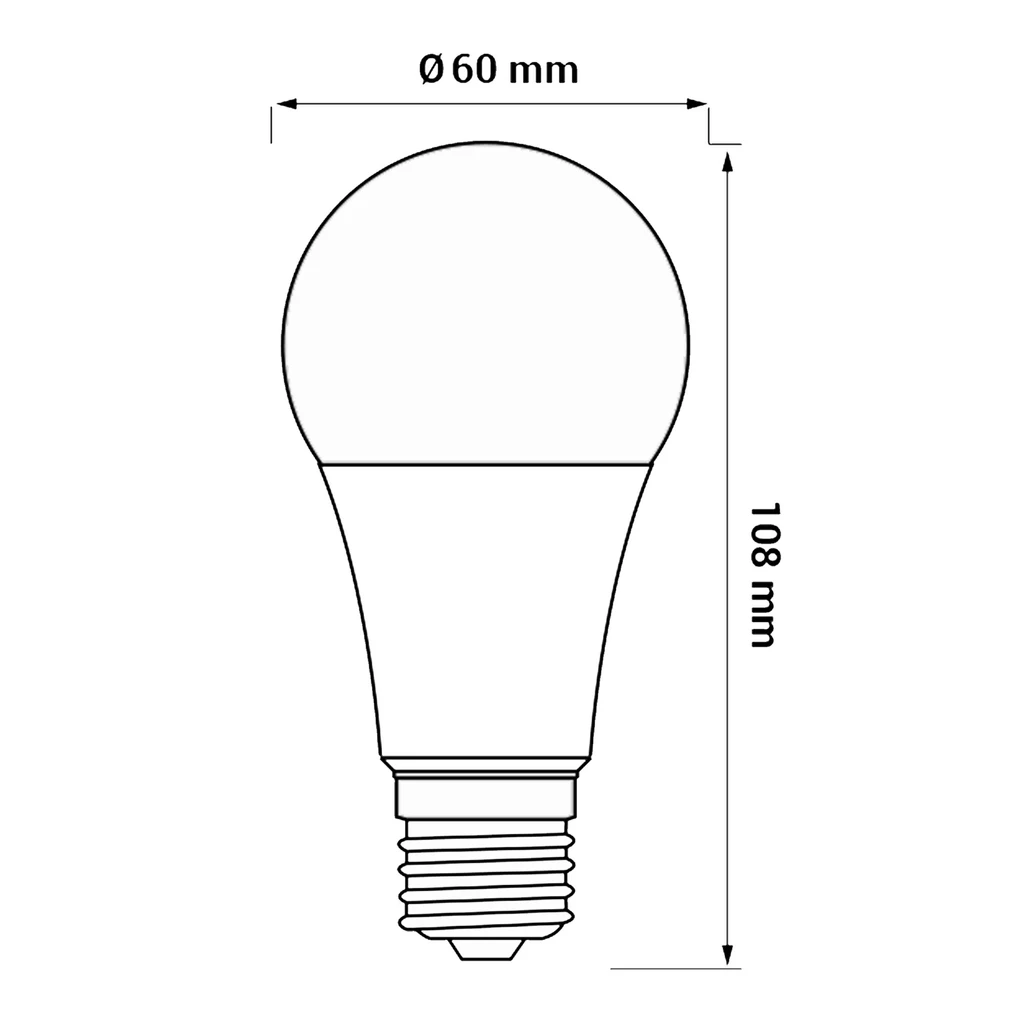 LED žárovka E27 7,5 W teplé barvy ORO-ATOS-E27-A60-7,5W-DW