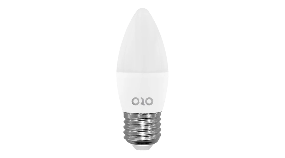 LED žárovka neutrální ORO-E27-C37-TOTO-8 W-DW