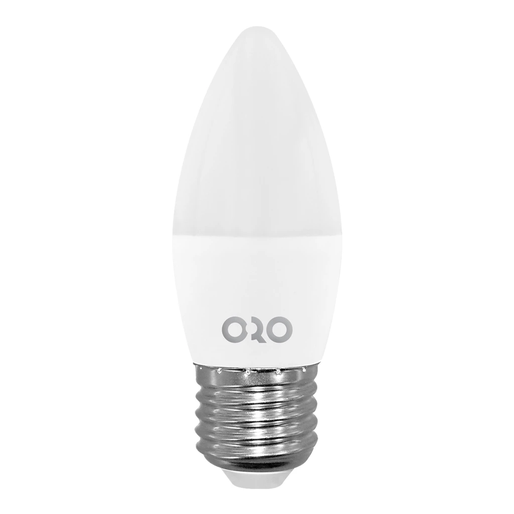 LED žárovka studená ORO-E27-C37-TOTO-8 W-CW