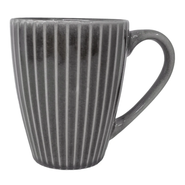 Kubek ceramiczny szary RALPH 345 ml wykonany z ceramiki kamionkowej.