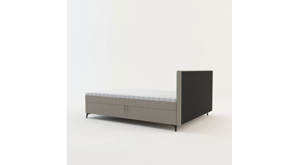 Béžová postel boxspring MARY 160x200 cm