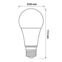 LED žárovka E27 12 W neutrální ORO-ATOS-E27-A60-12W-DW