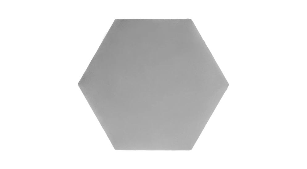 Čalouněný panel FIBI HEXAGON 20x20, platinový