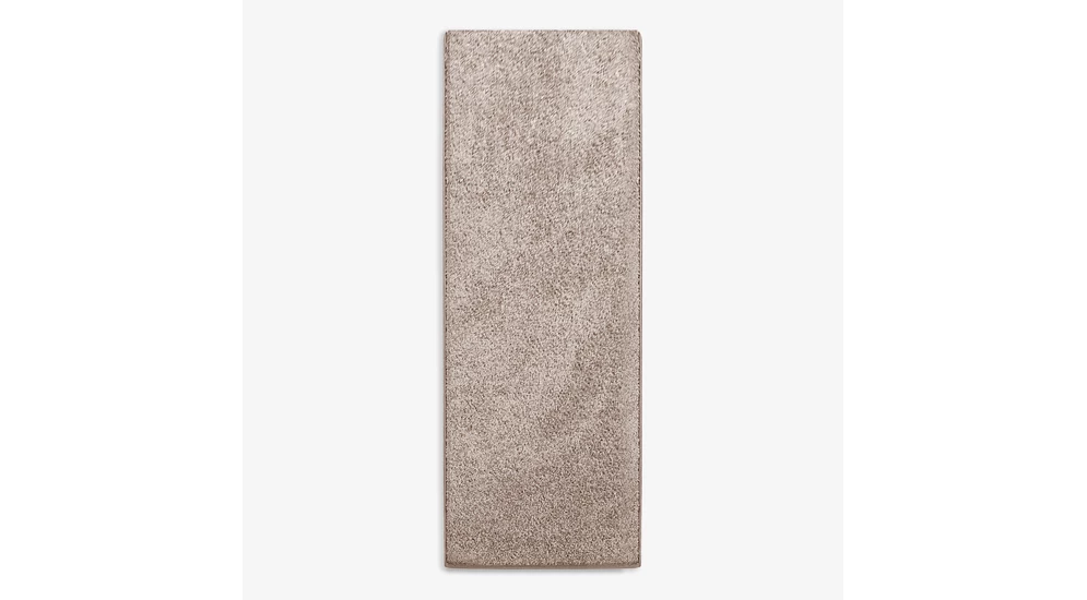 Dywan taupe CLEVER 80x250 cm wykonany z przędzy polipropylenowej.