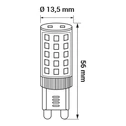 LED žárovka G9 4 W studená ORO-G9-PREMIUM-4 W