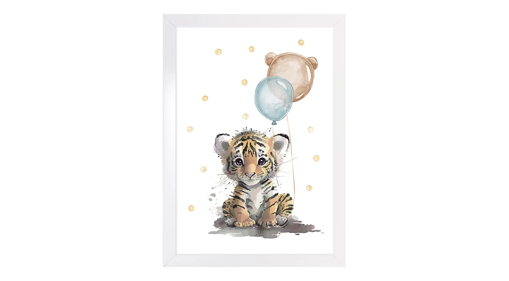 Obraz do dětského pokoje LITTLE TIGER 20x30 cm