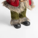 Vánoční červeno-zelená figurka SANTA CLAUS 25 cm