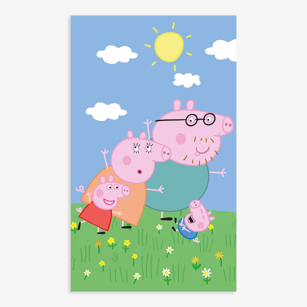 Ręcznik bawełniany PEPPA 30x50 cm do twarzy i do rąk.