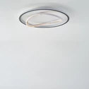 Stropní LED svítidlo kulaté LENS 50 cm černo-zlaté