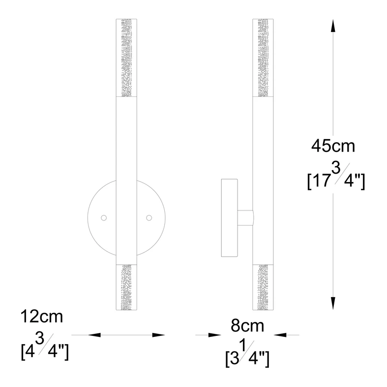 Nástěnné svítidlo ONE LED W0461-02E-F4F4 hliník