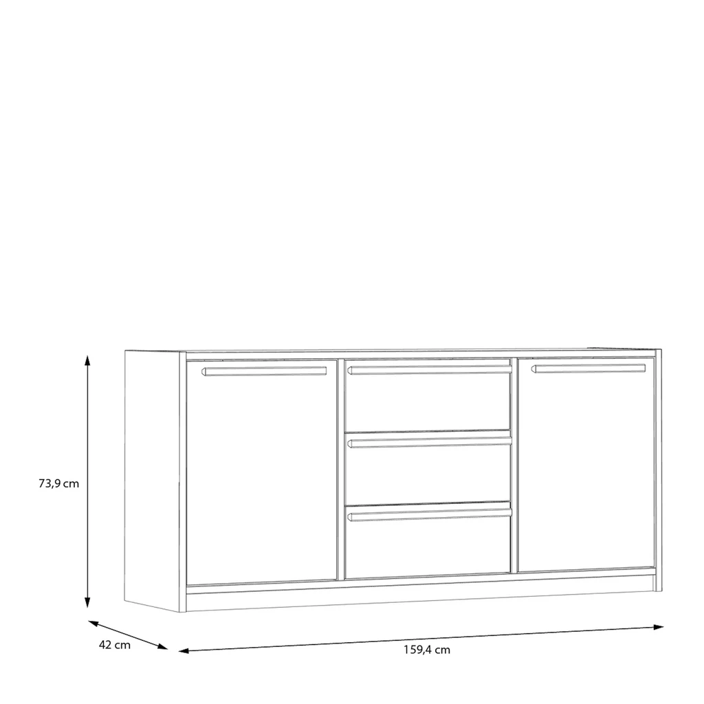 Komoda se zásuvkami S-ROOM