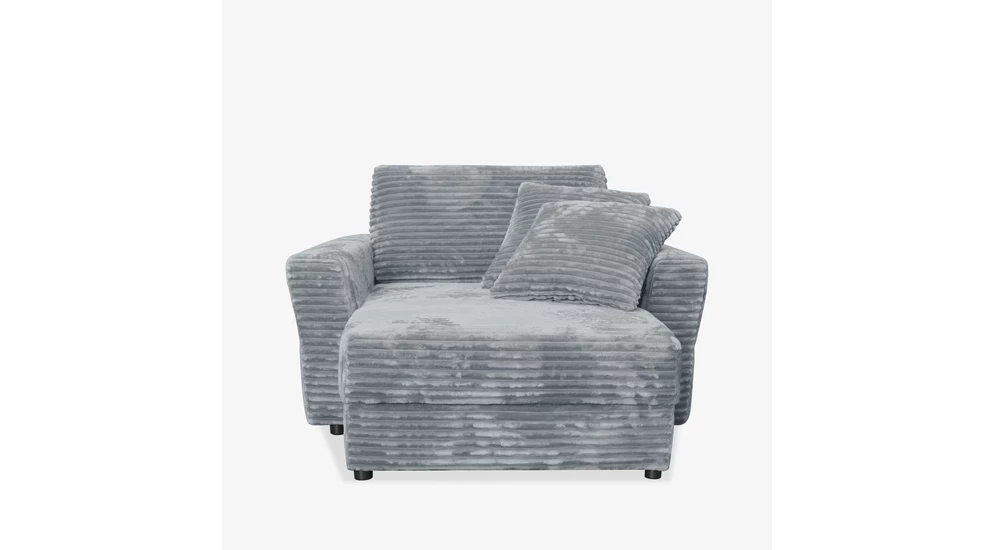 Křeslo loveseat šedé NOEMI