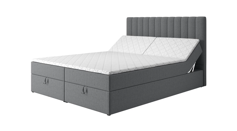 Postel boxspring s topperem LIMAND VISCO 160x200 cm