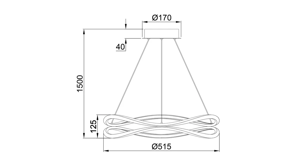 Czarny model lampy wiszącej HARLEY LED to oświetlenie salonowe. Oryginalnym wyglądem 2 pierścieni o nieregularnych kształtach wzbogaca aranżację wnętrza. 