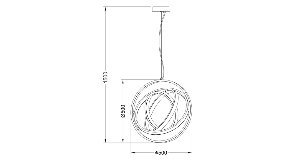 TESS to lampa wisząca o niezwykle ciekawym, wręcz kosmicznym designie.