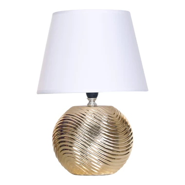 Zlato-bílá stolní lampa glamour 31,5 cm