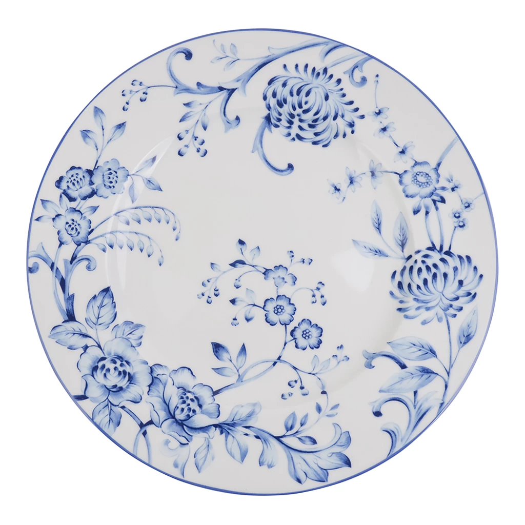 Mělký talíř EVIA BLUE porcelán Bogucice 28,5 cm