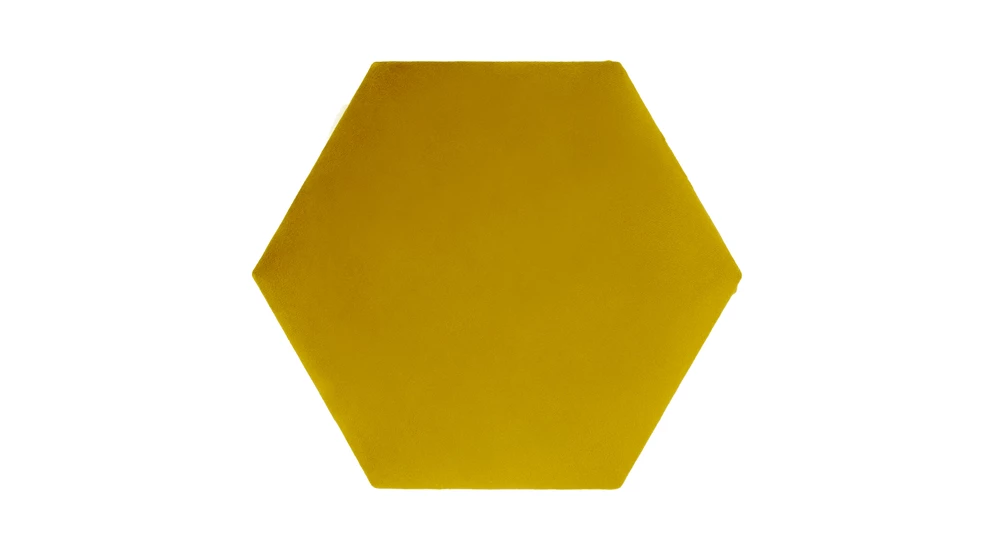 Čalouněný panel FIBI HEXAGON 20x20, medový