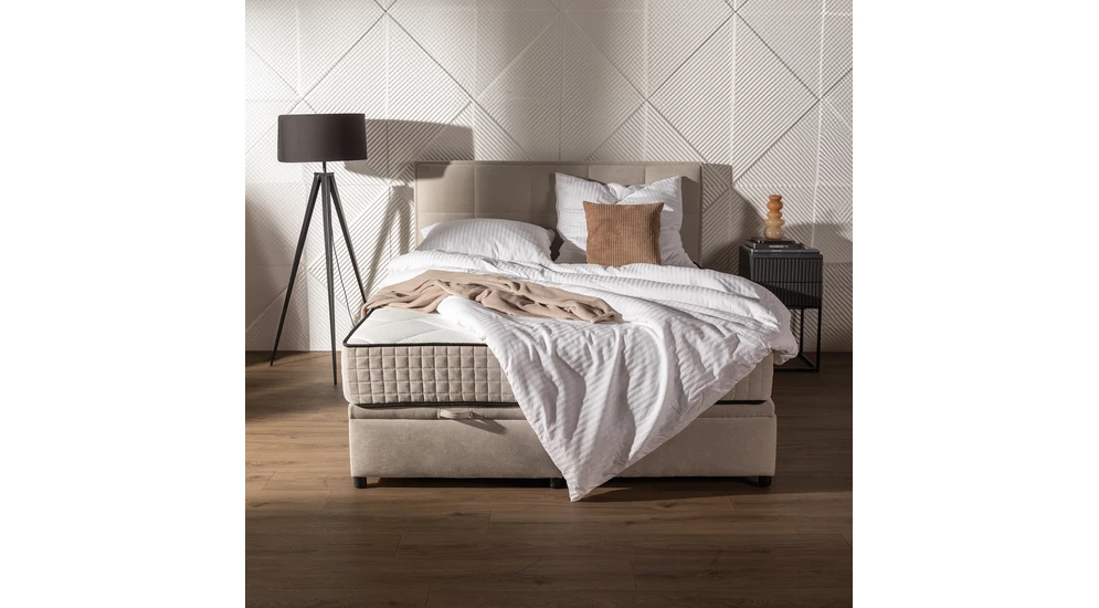 Postel boxspring LAURITA SQUARE 160x200 cm