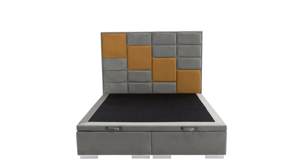 Rám postele boxspring FIBI KP 25 160x200, platinový