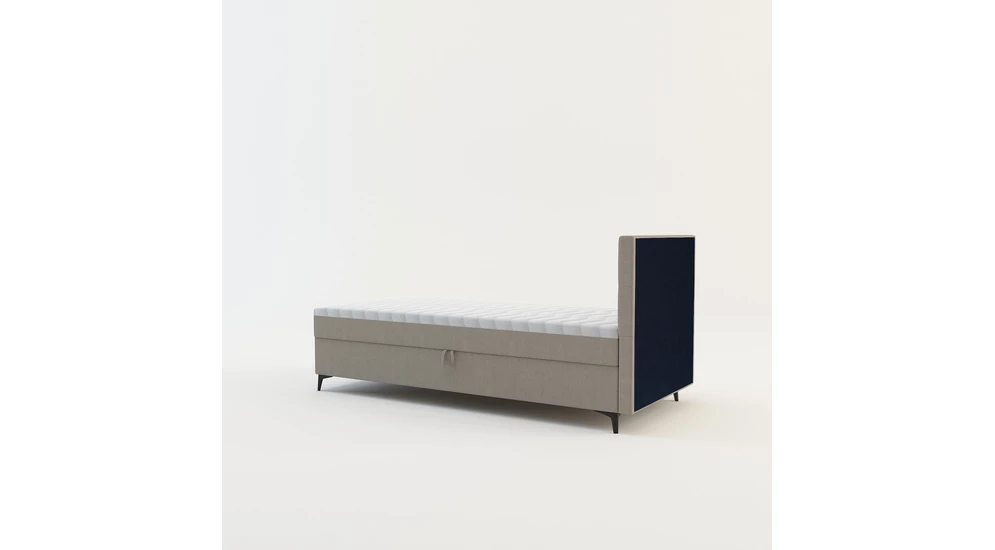 Béžová postel boxspring MARY 90x200 cm