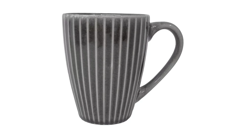 Kubek ceramiczny szary RALPH 345 ml wykonany z ceramiki kamionkowej.