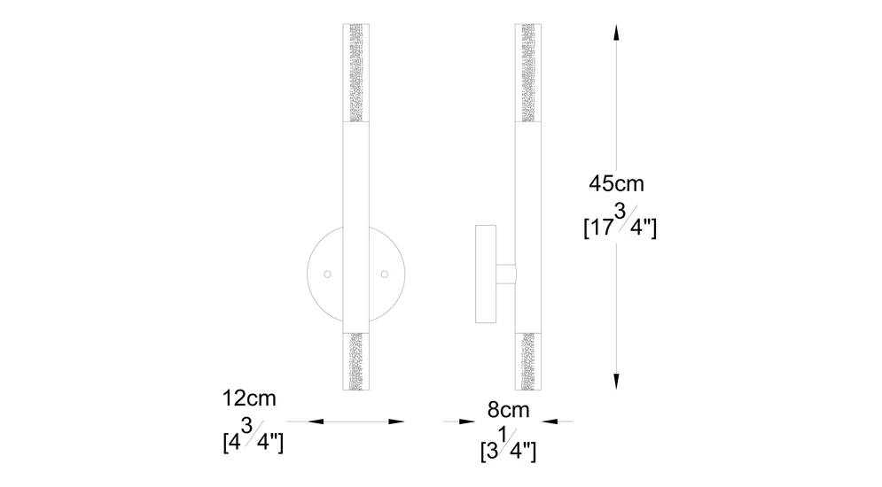 Nástěnné svítidlo ONE LED W0461-02E-F4F4 hliník