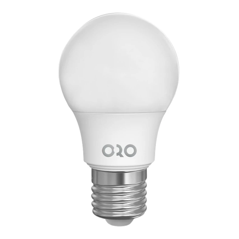 Studená LED žárovka ORO-ATOS-E27-A55-5W-CW