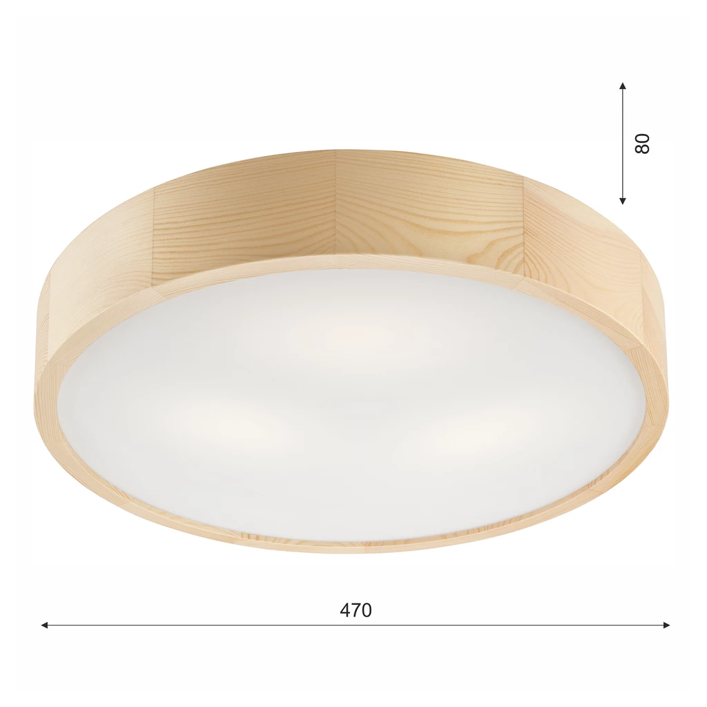 Stropní svítidlo borovice EVELINE 47 cm