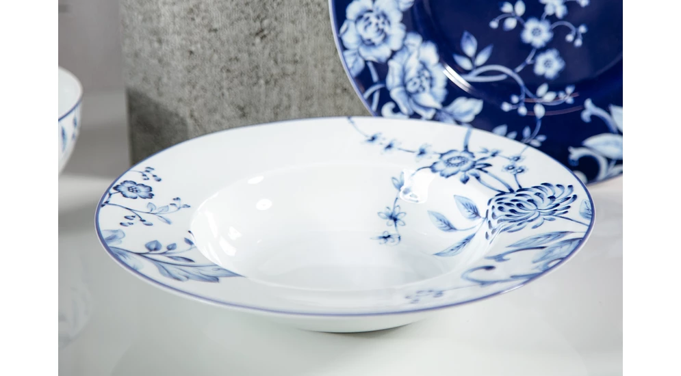 Hluboký talíř EVIA BLUE porcelán Bogucice 23,5 cm