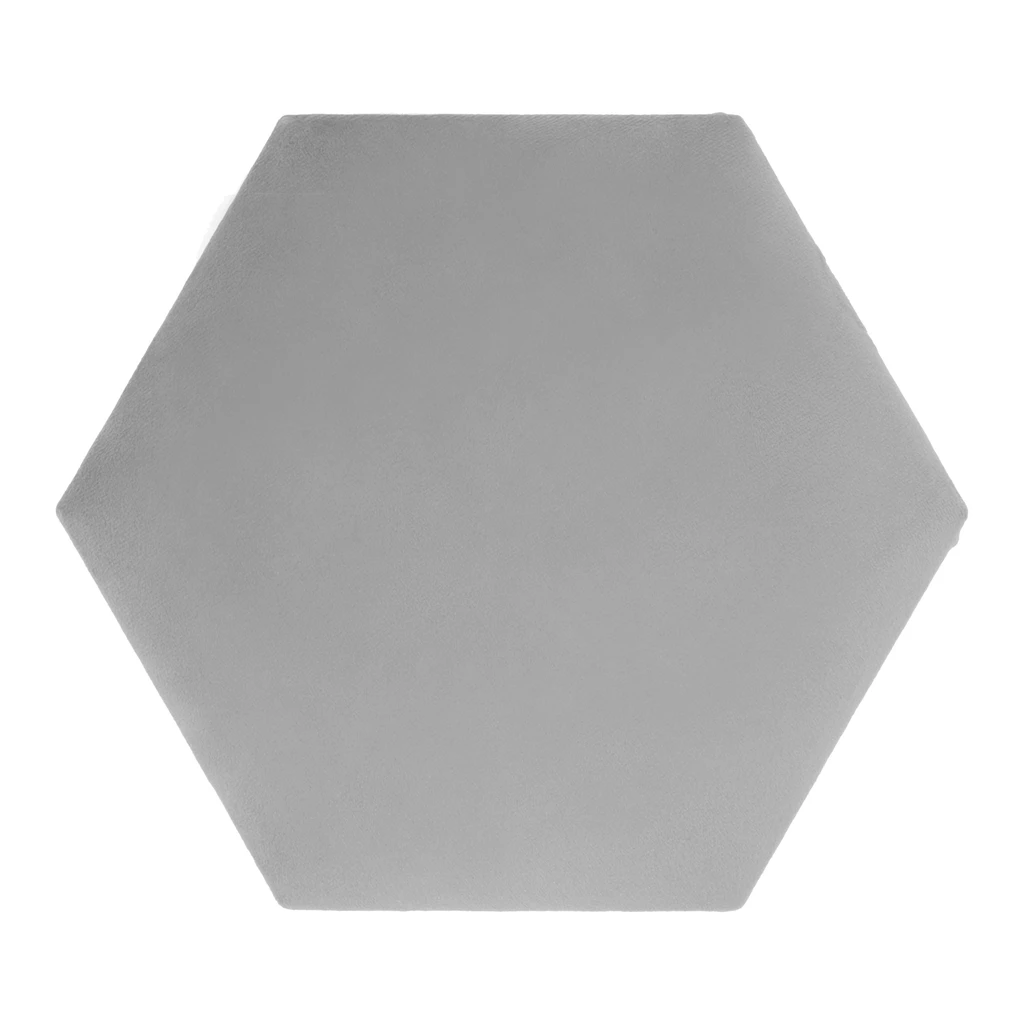 Čalouněný panel FIBI HEXAGON 20x20, platinový