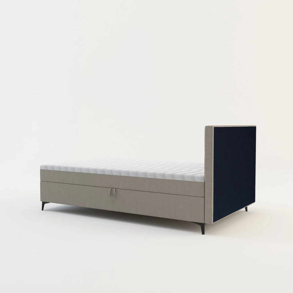 Béžová postel boxspring MARY 120x200 cm