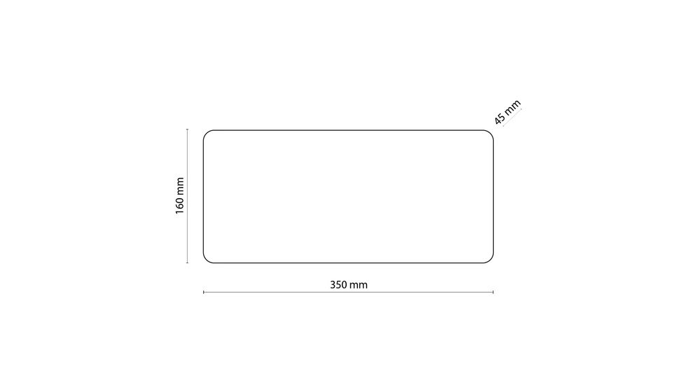 Dřevěné nástěnné svítidlo TAVOLA 35 cm