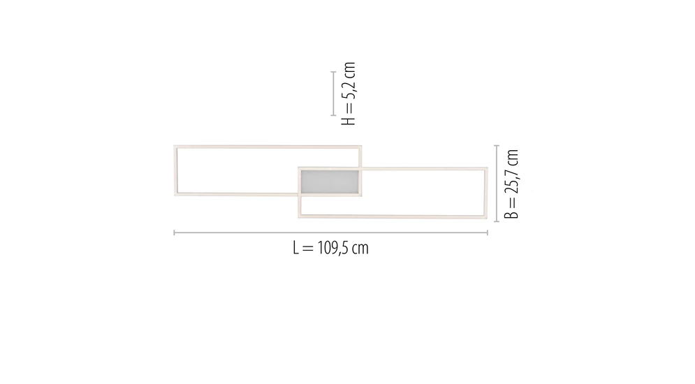 Lampa sufitowa LED z pilotem srebrna ASMIN