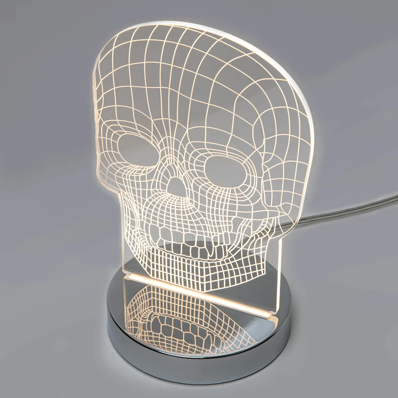 Dekorativní LED lampička lebka SKULL