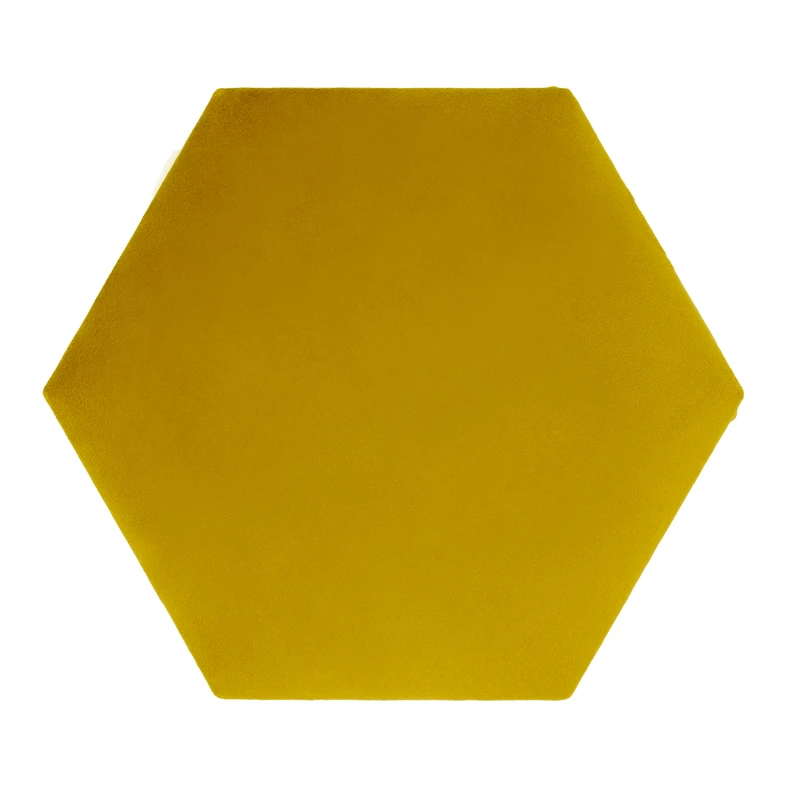 Čalouněný panel FIBI HEXAGON 20x20, medový