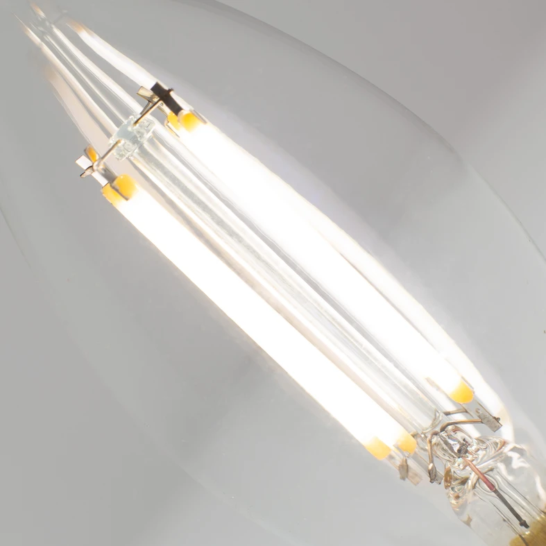 LED dekorativní žárovka E14 4 W neutrální ORO-E14-C35-FL-CLARO-FLAMI-4 W