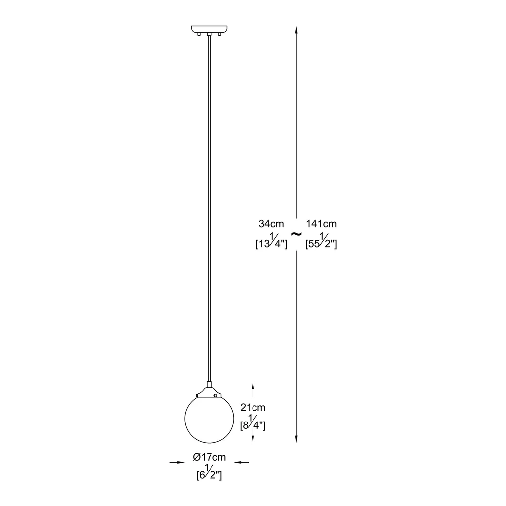 Závěsné svítidlo RIANO P0454-01D-F7AC