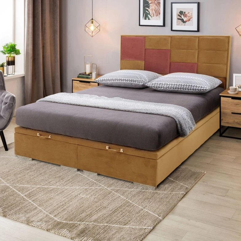 Rám postele boxspring FIBI KP 25 180x200 medová