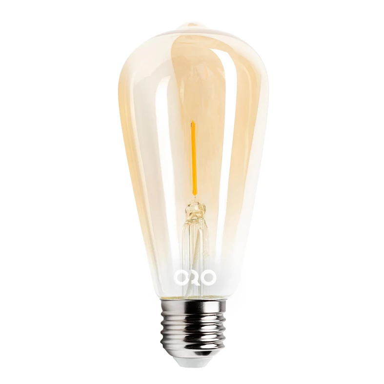 Retro LED dekorativní žárovka E27 1,3 W teplé barvy ORO-E27-ST64-FL-AMBER-1,3W-WW