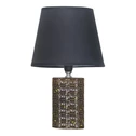 Stolní lampa se stínidlem černo-zelená 30,5 cm