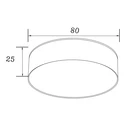 LED stropní svítidlo 3000K bílá teplá barva SOLARI 8 cm