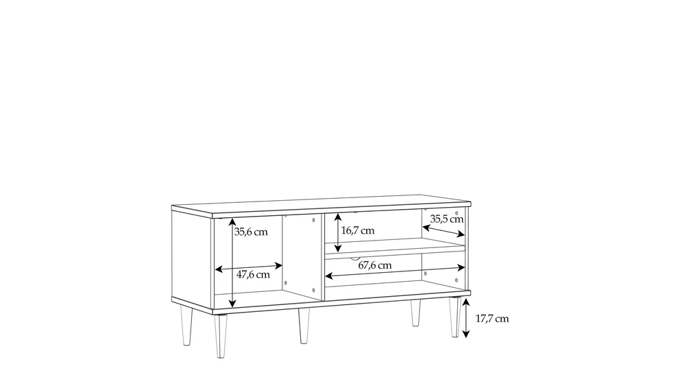 Boho TV skříňka CALASETTA 120 cm