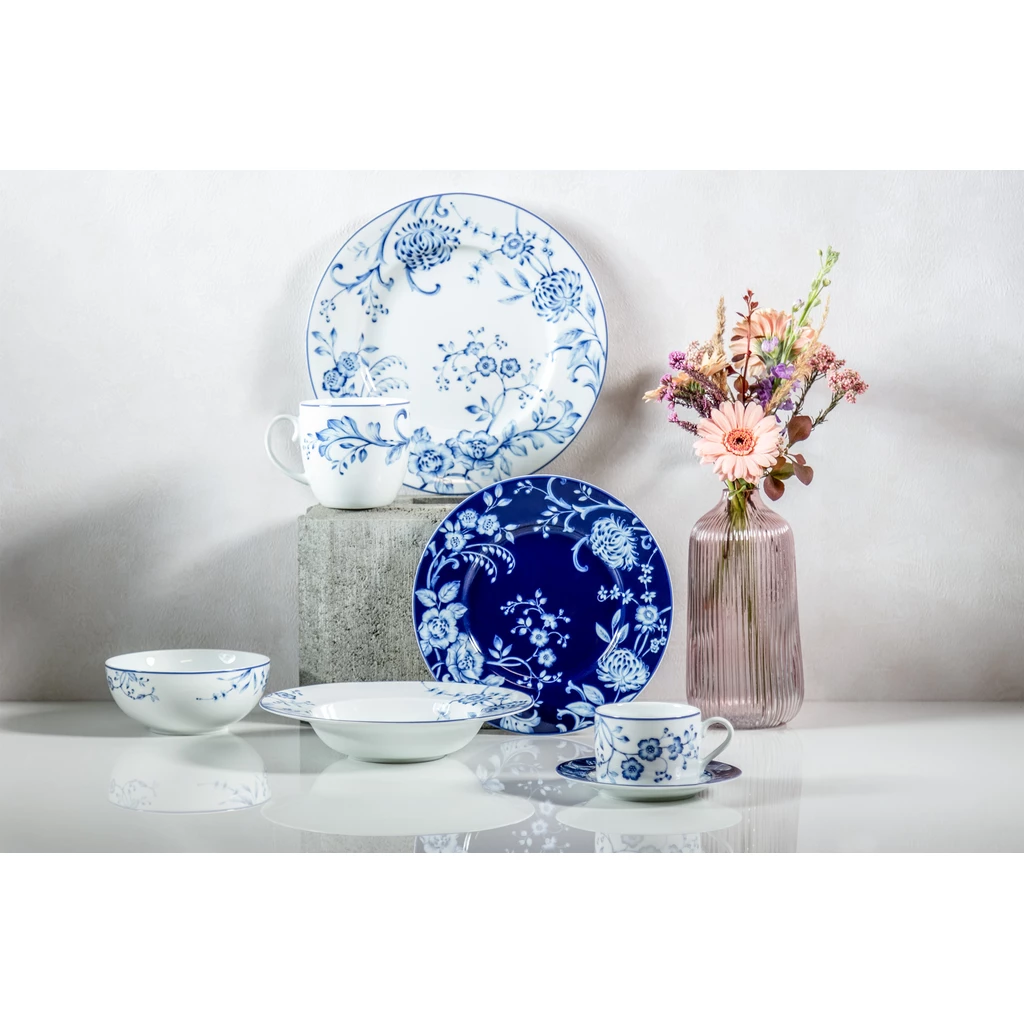 Dezertní talíř EVIA BLUE porcelán Bogucice 23 cm