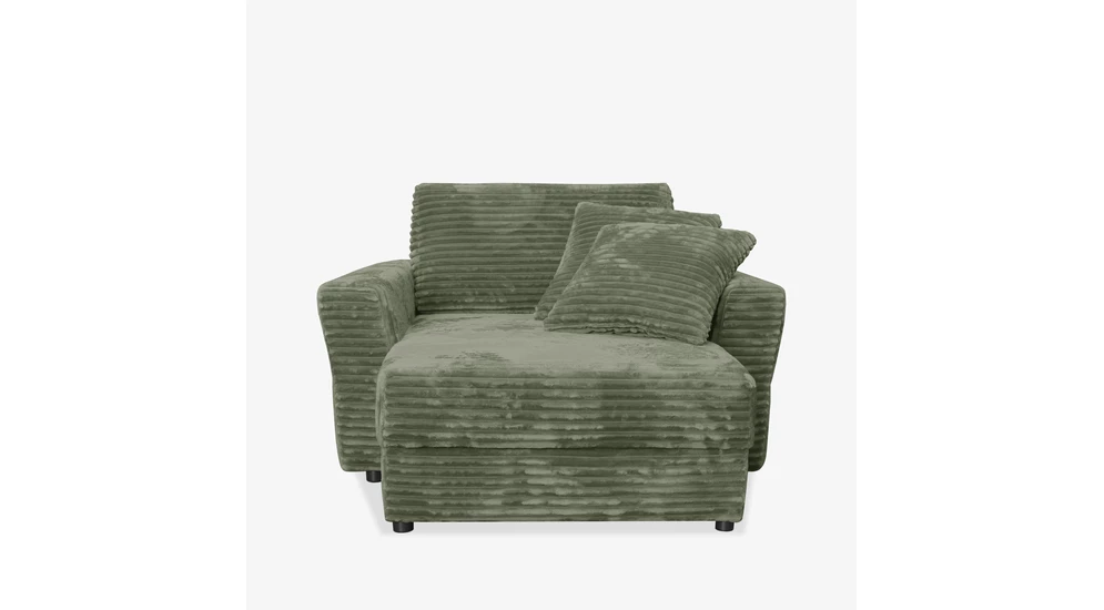 Křeslo loveseat zelené NOEMI