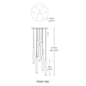 Závěsné svítidlo LOYA LED P0461-09C-B5SC