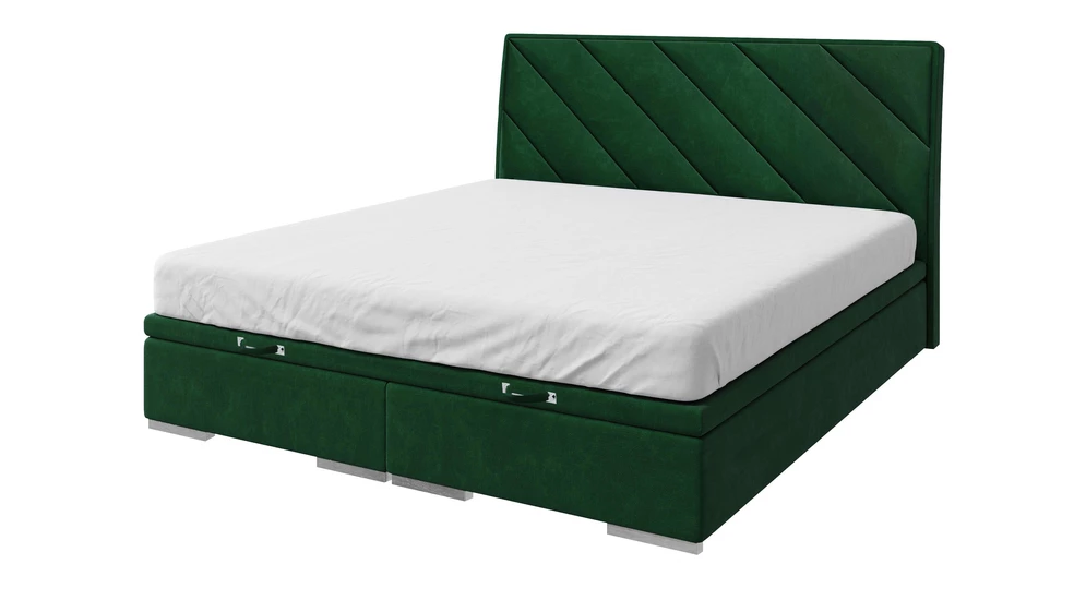 Postel boxspring zelená LEONARDO 180x200 cm