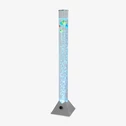 Dekorativní stříbrná stojací LED RGB lampa USB AQUA 90 cm